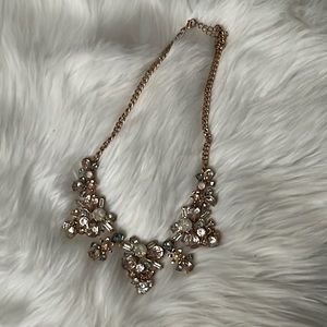 Stunning crystal and gemstone necklace with adjustable chain